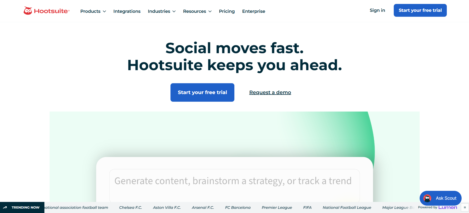 Hootsuite with Talkwalker