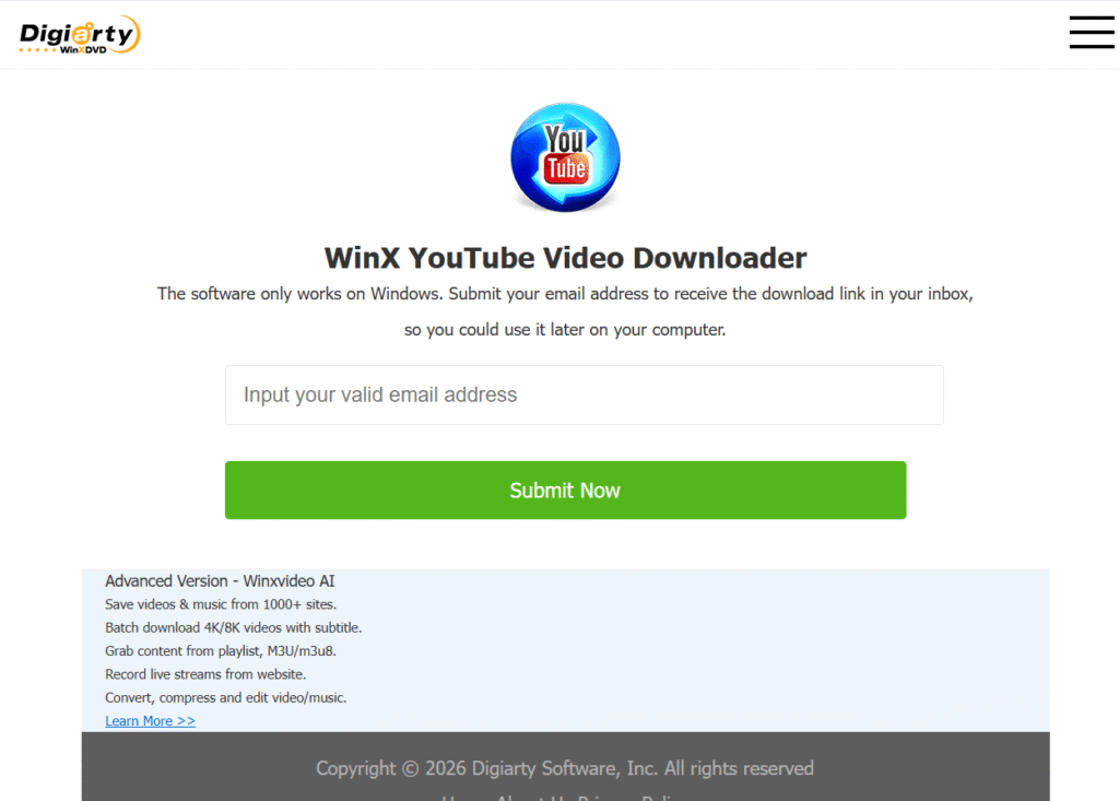 WinX YouTube Downloader 